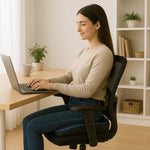 Ergonomic cushion with openwork design for everyday comfort