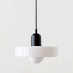 Bauhaus style colored glass pendant light