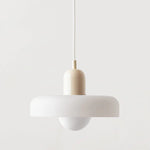 Bauhaus style colored glass pendant light