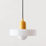 Bauhaus style colored glass pendant light