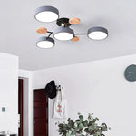 Sleek designer ceiling light with hand-finished details