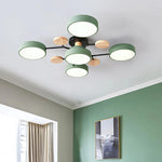 Sleek designer ceiling light with hand-finished details