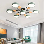 Sleek designer ceiling light with hand-finished details
