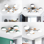 Sleek designer ceiling light with hand-finished details