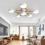 Sleek designer ceiling light with hand-finished details