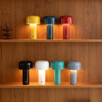 Wireless mushroom table lamp, Italian design