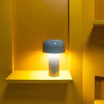 Wireless mushroom table lamp, Italian design