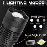 Ultra-Powerful Flashlight 90,000 Lumens XHP50.2