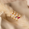 Marquise Birthstone & Pearl Ring by Caitlyn Minimalist • Dainty Personalized Ring with Pearl Gemstone • Anniversary Gift for Her • RM109