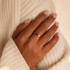 Marquise Birthstone & Pearl Ring by Caitlyn Minimalist • Dainty Personalized Ring with Pearl Gemstone • Anniversary Gift for Her • RM109