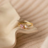 Marquise Birthstone & Pearl Ring by Caitlyn Minimalist • Dainty Personalized Ring with Pearl Gemstone • Anniversary Gift for Her • RM109