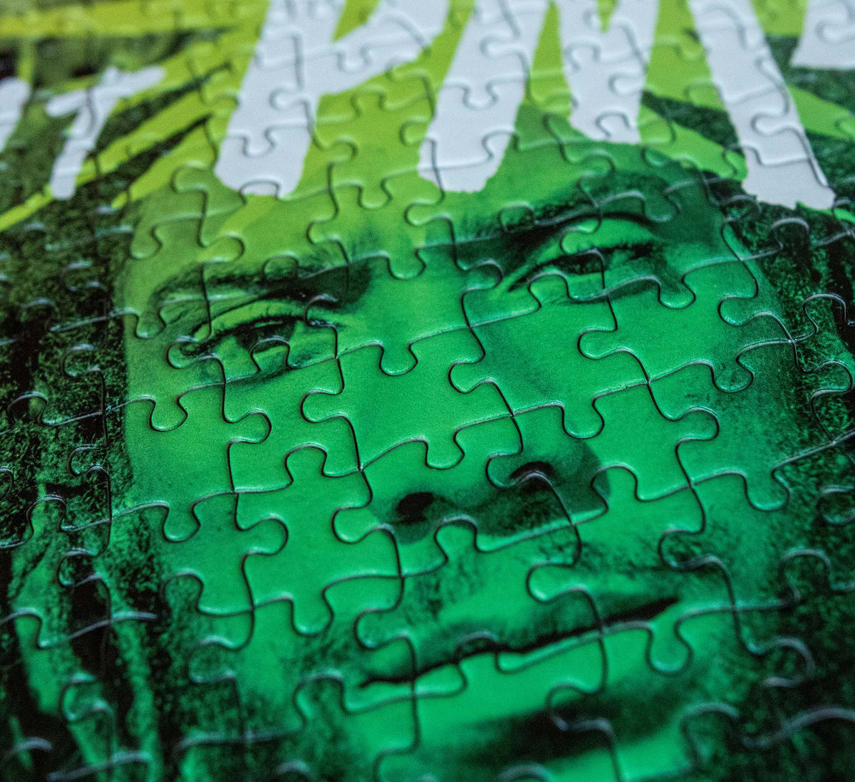 close up of puzzle graphic detail