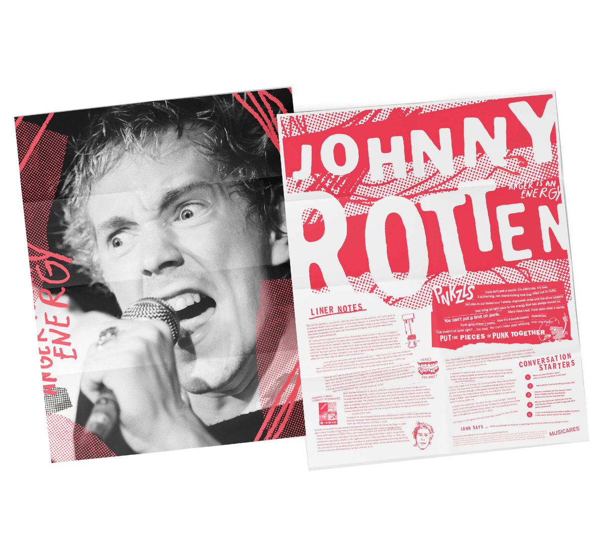 johnny rotten poster front and back